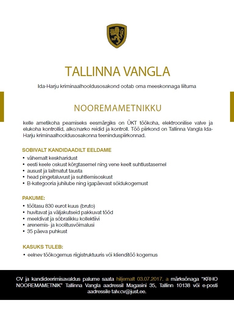 Tallinna Vangla Nooremametnik