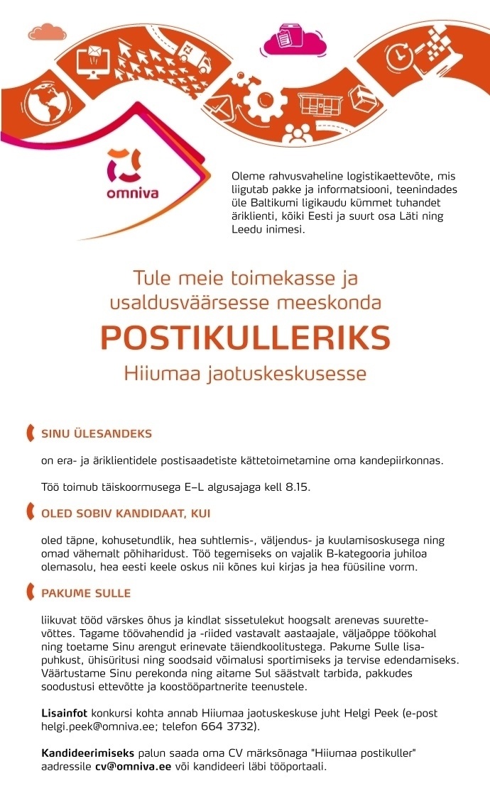 Omniva Postikuller (Hiiumaa jaotuskeskus)