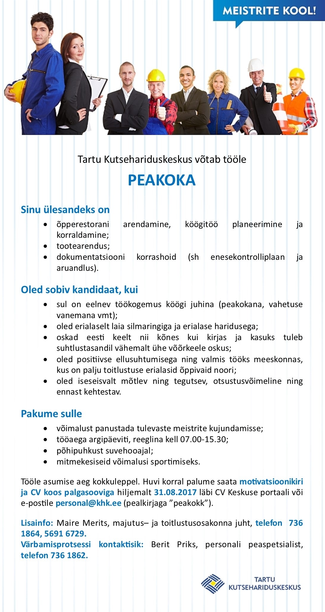 Tartu Kutsehariduskeskus Peakokk