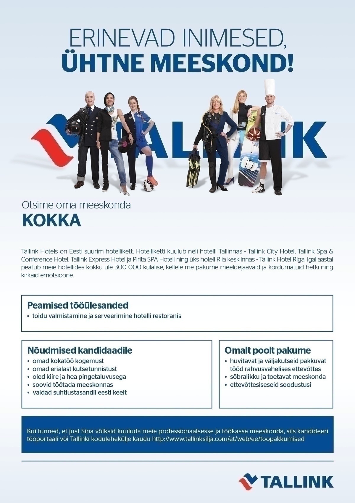 Tallink Grupp AS Kokk (Tallink Hotels)