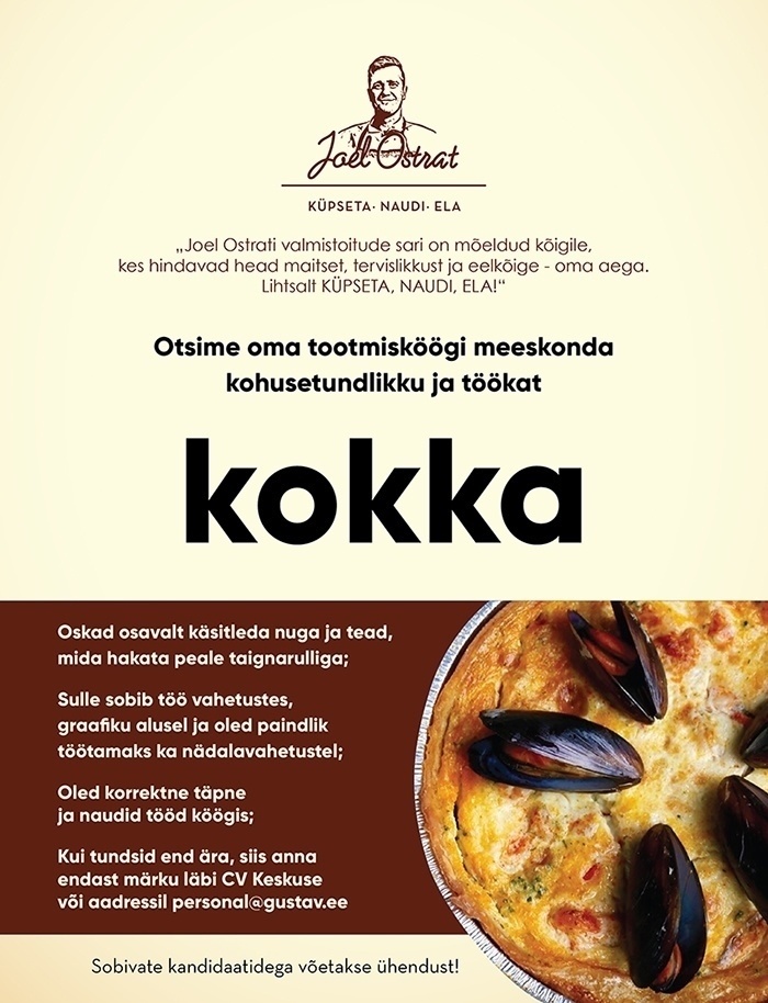 Mattias Cafe OÜ Kokk