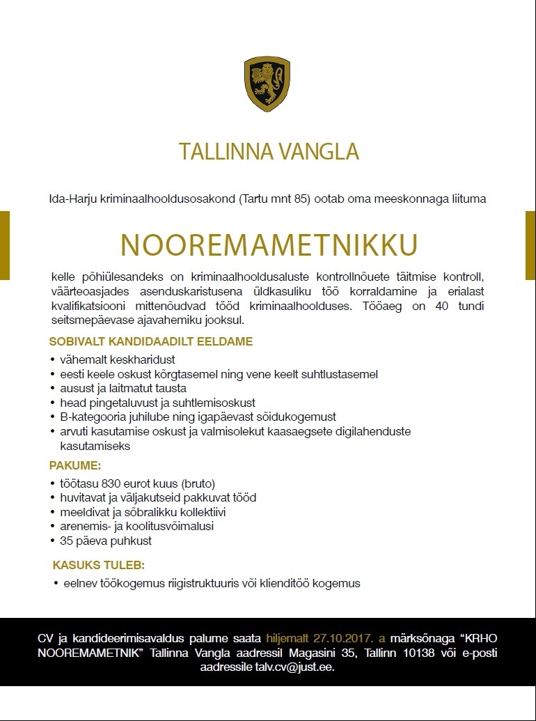Tallinna Vangla Nooremametnik