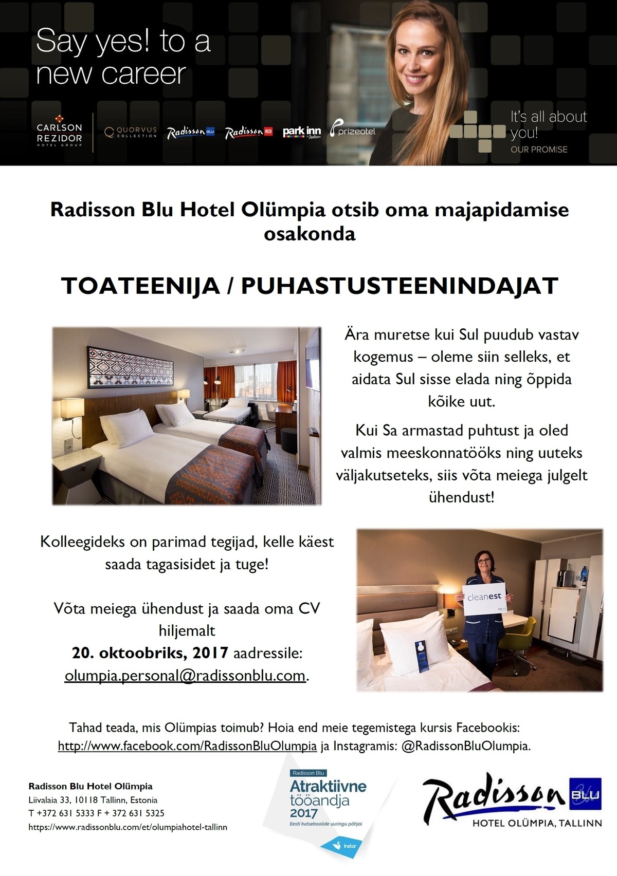 Radisson Blu Hotel Olümpia, Tallinn Toateenija