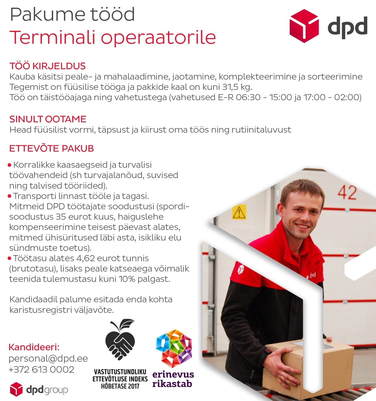 DPD Eesti AS Terminali operaator 