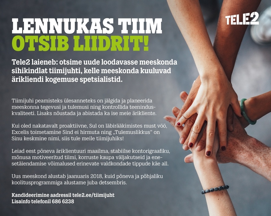 Tele2 Eesti AS Tiimijuht