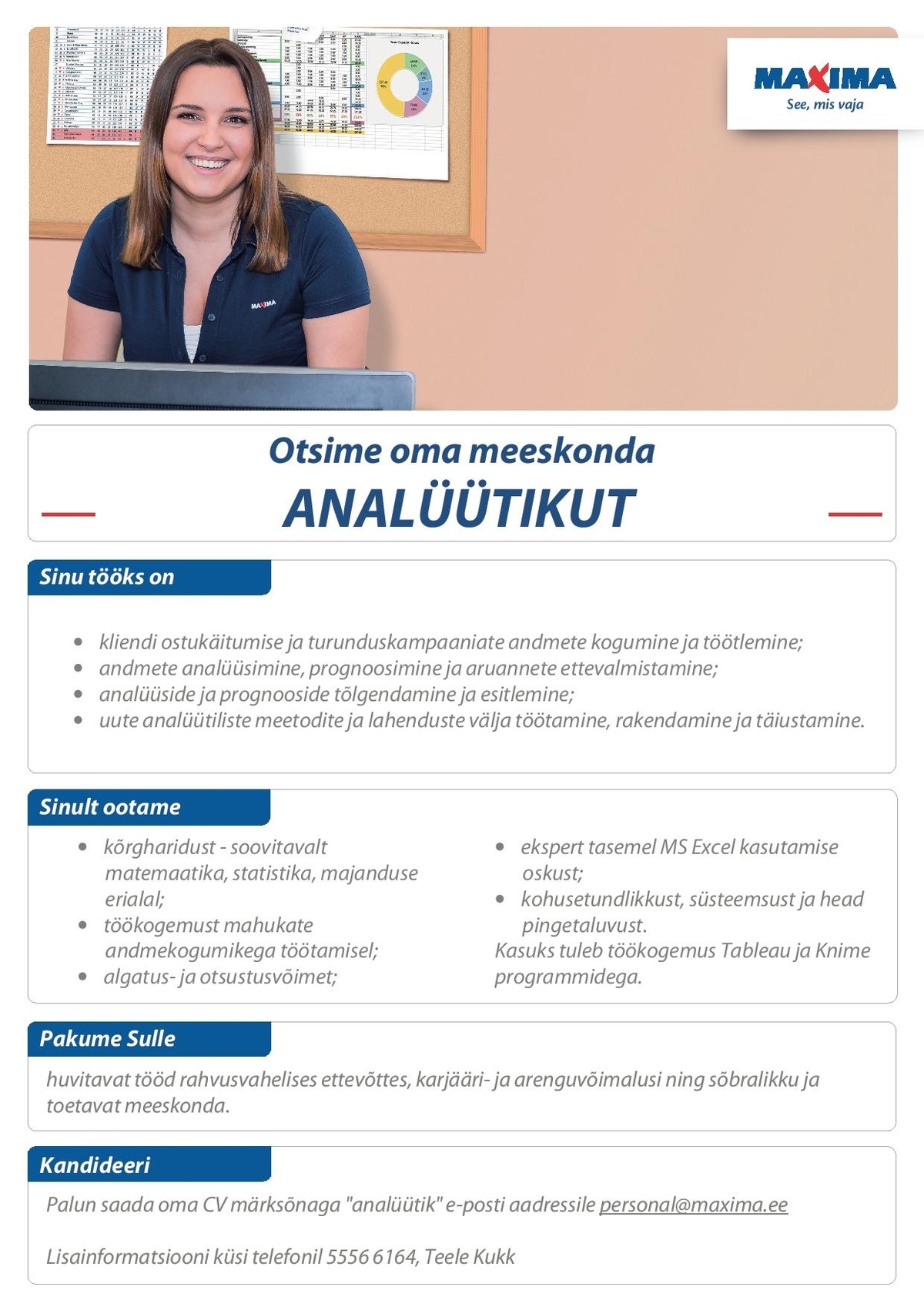 Maxima Eesti OÜ Analüütik