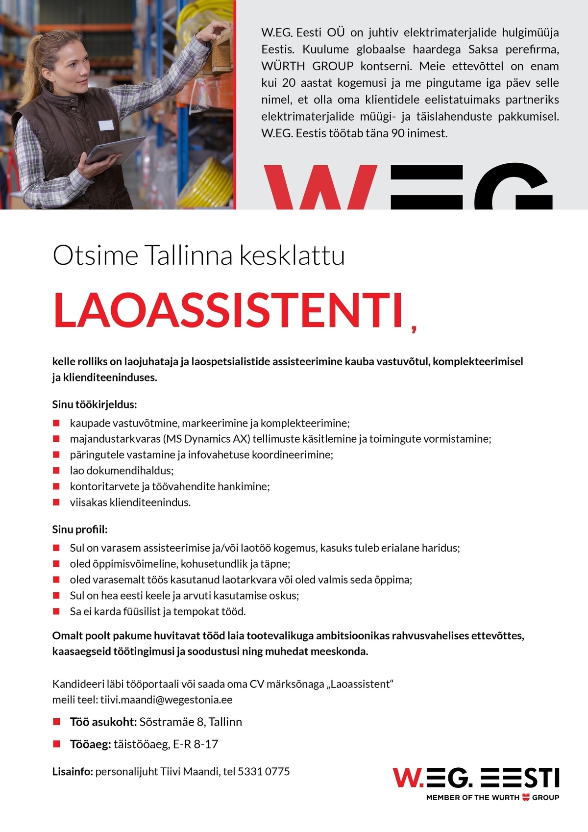 W.EG. Eesti OÜ LAOASSISTENT
