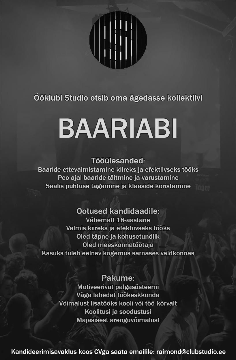 TEINE NOORUS OÜ Baariabi 