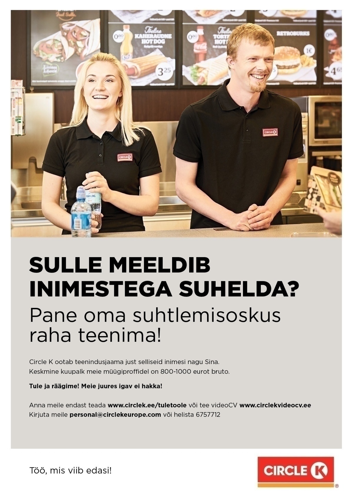 Circle K Eesti AS Müüja-klienditeenindaja Tallinnas Nõmme ja Järve teenindusjaamadesse