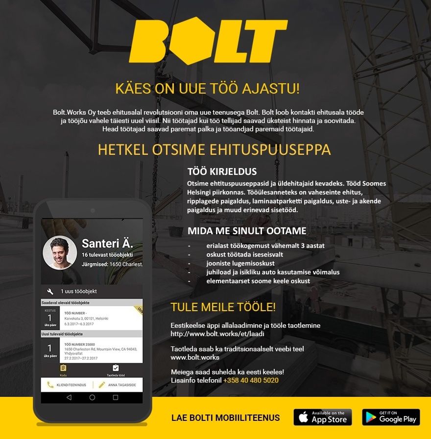 Bolt.Works Oy Ehituspuusepp