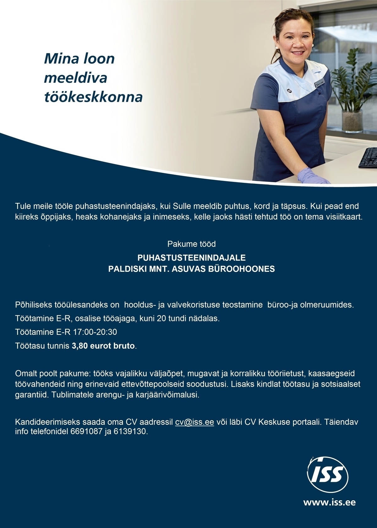 ISS Eesti AS Puhastusteenindaja Paldiski mnt. asuvas büroohoones
