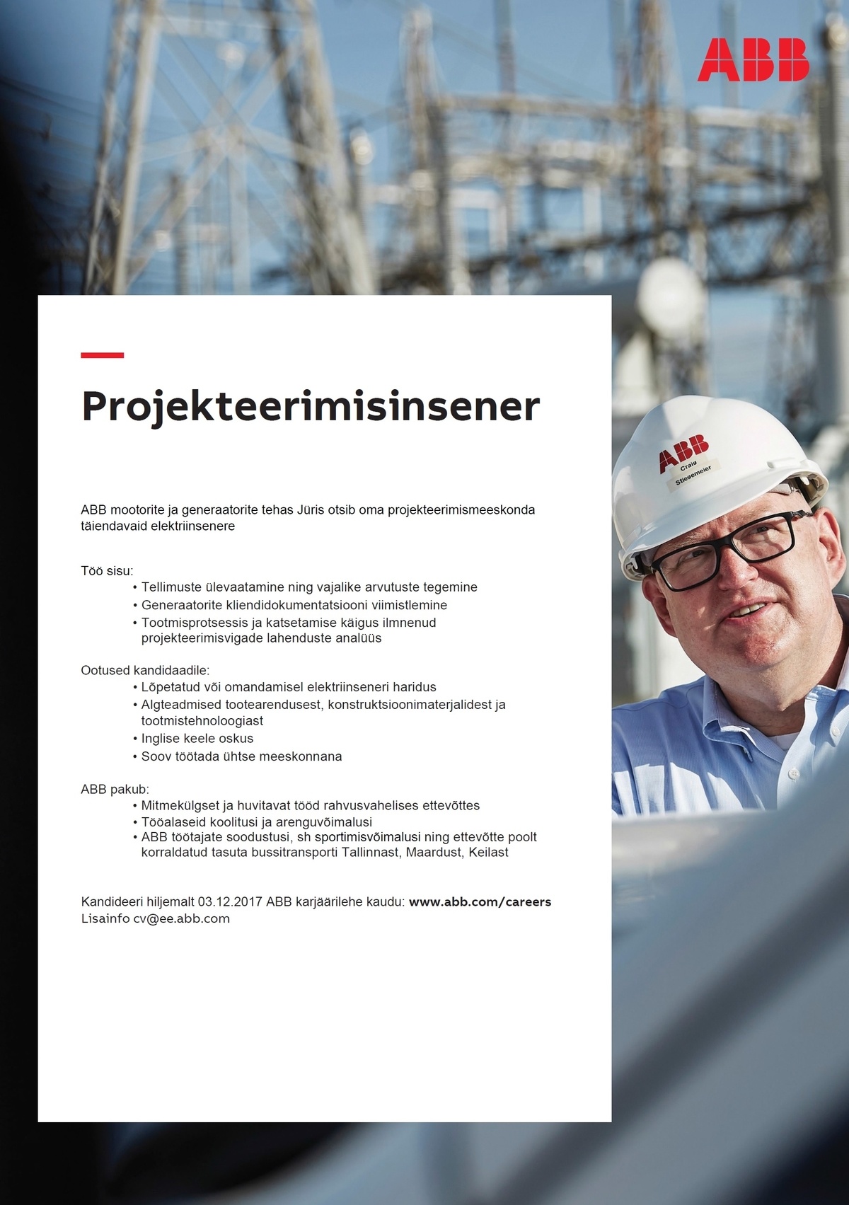 ABB AS Projekteerimisinsener (elekter)