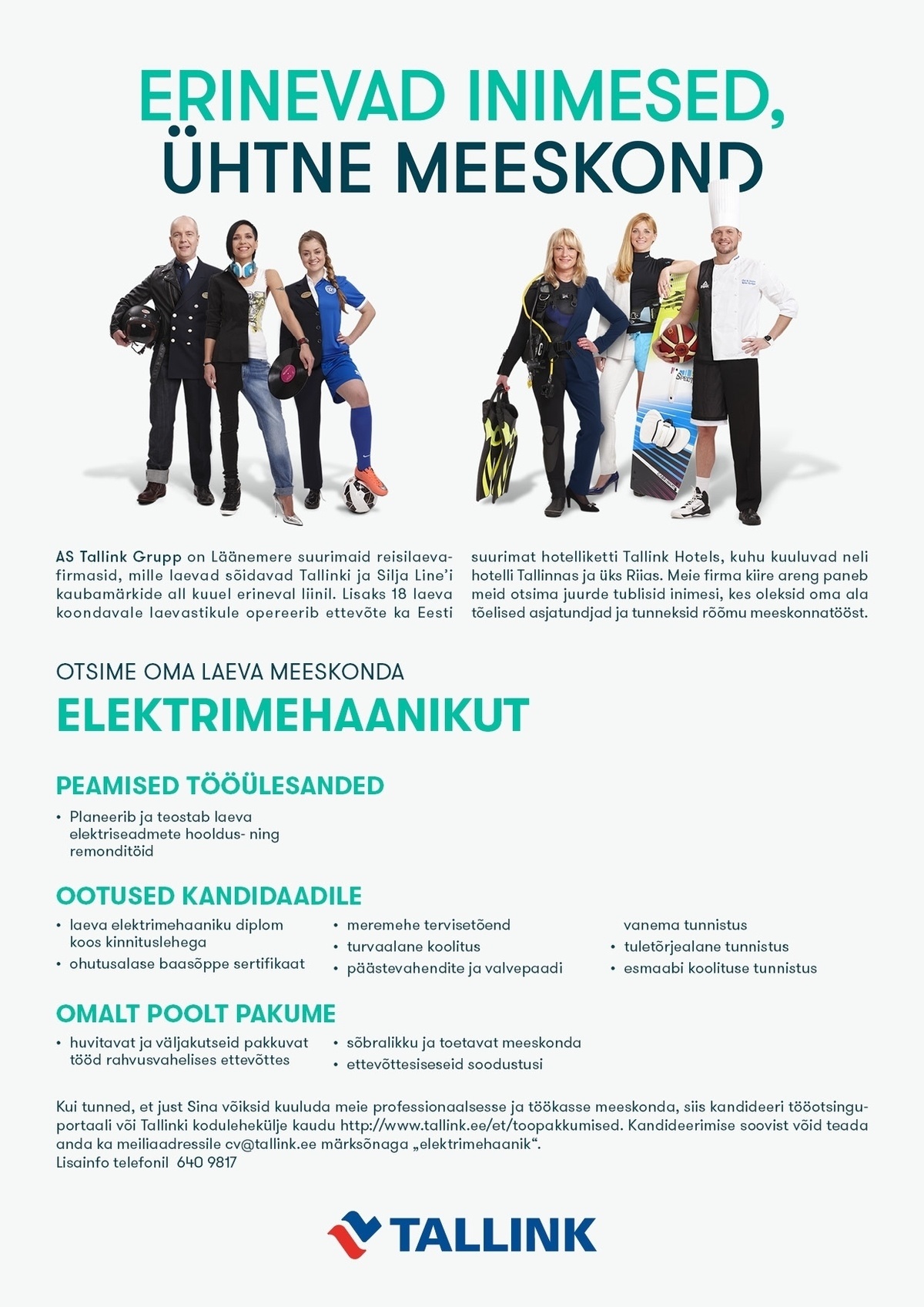 Tallink Grupp AS Elektrimehaanik