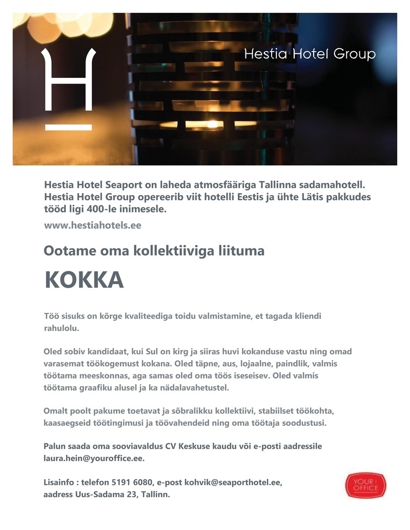 Hestia Hotel Seaport Kokk (Hestia Hotel Seaport)