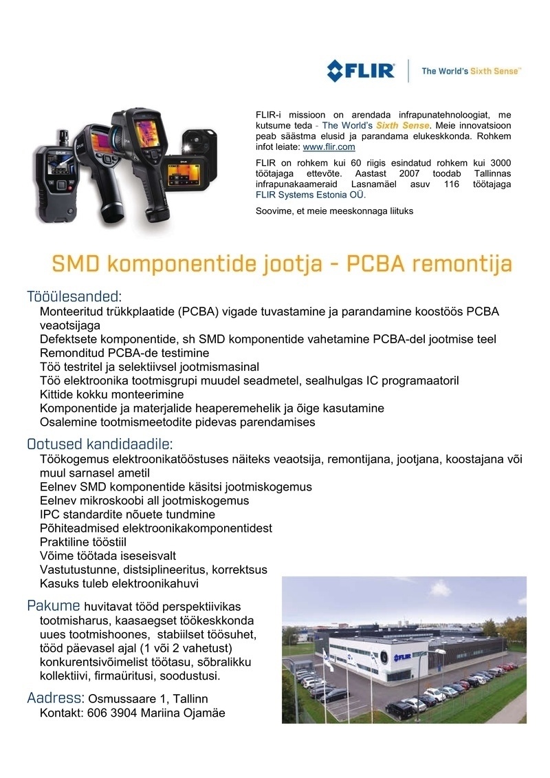 FLIR Systems Estonia OÜ SMD komponentide jootja - PCBA remontija