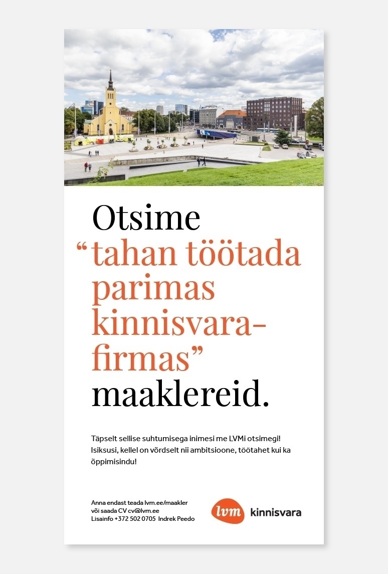 LVM Kinnisvara Tallinn OÜ Maakler