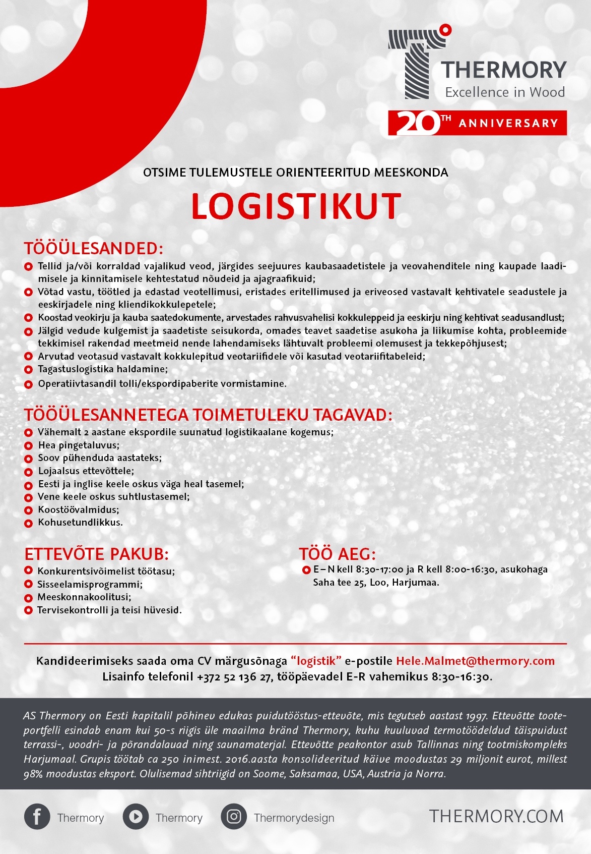 Thermory AS Logistik