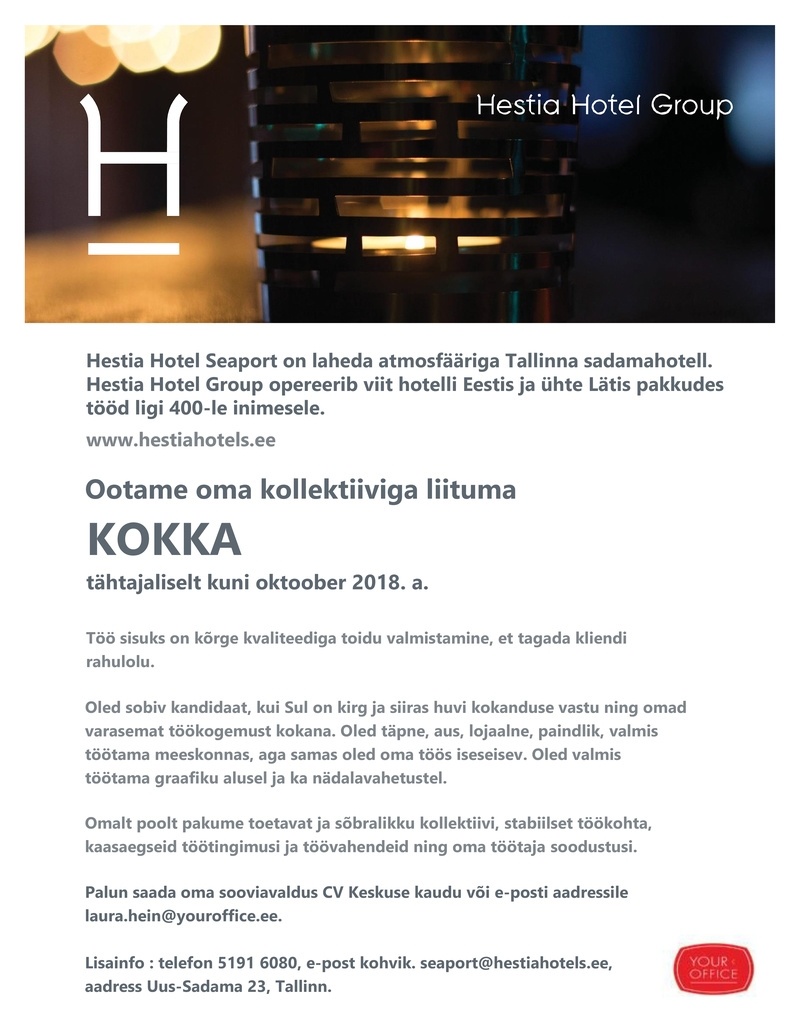 Hestia Hotel Seaport Kokk (Hestia Hotel Seaport)