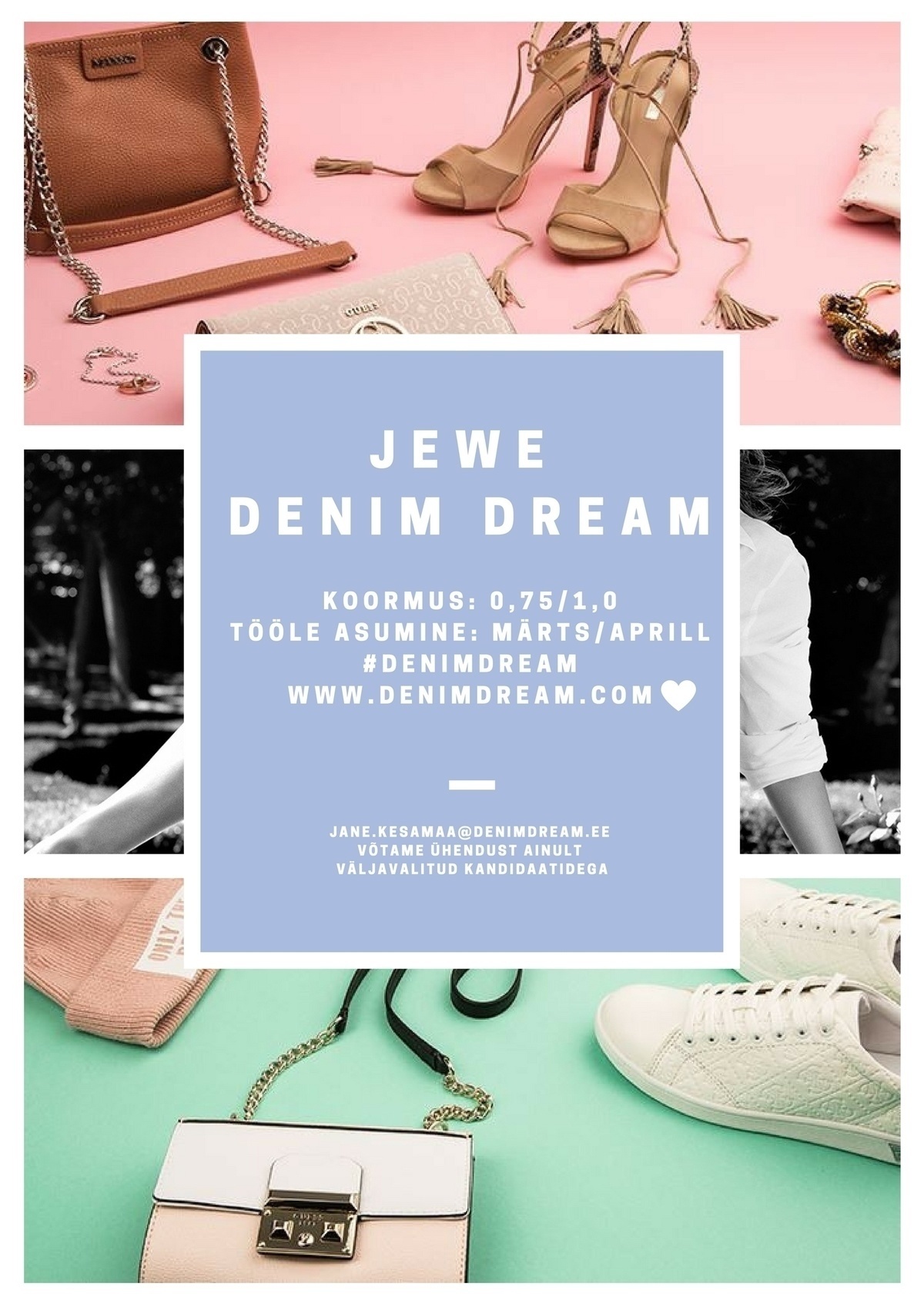 Põldma Kaubanduse AS Jewe Denim Dream ootab uut müügikonsultanti!