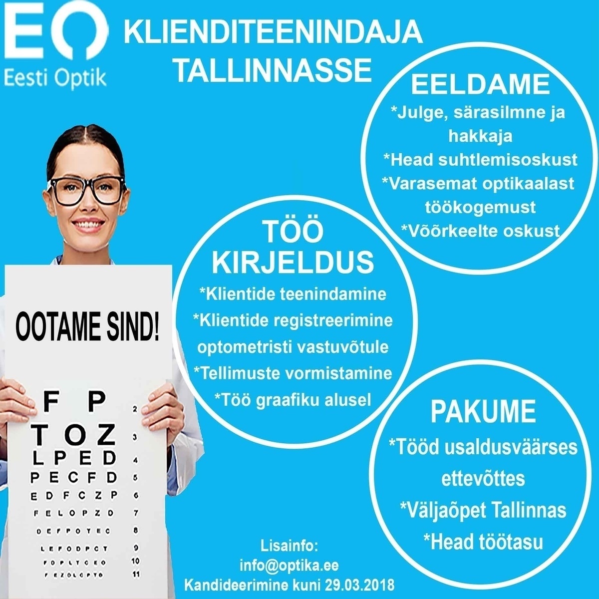 Eesti Optik OÜ Klienditeenindaja