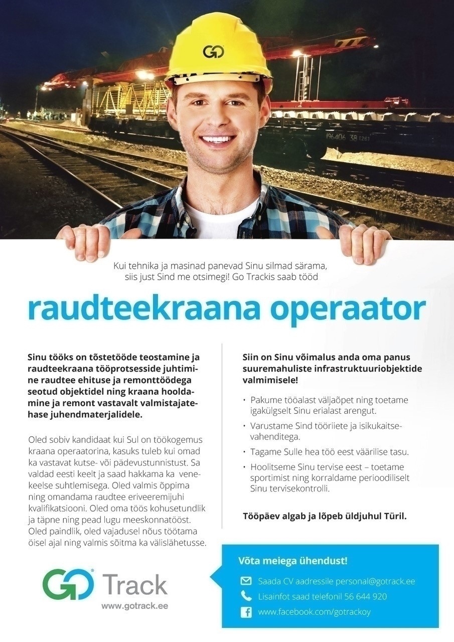 GoTrack OÜ Raudteekraana operaator