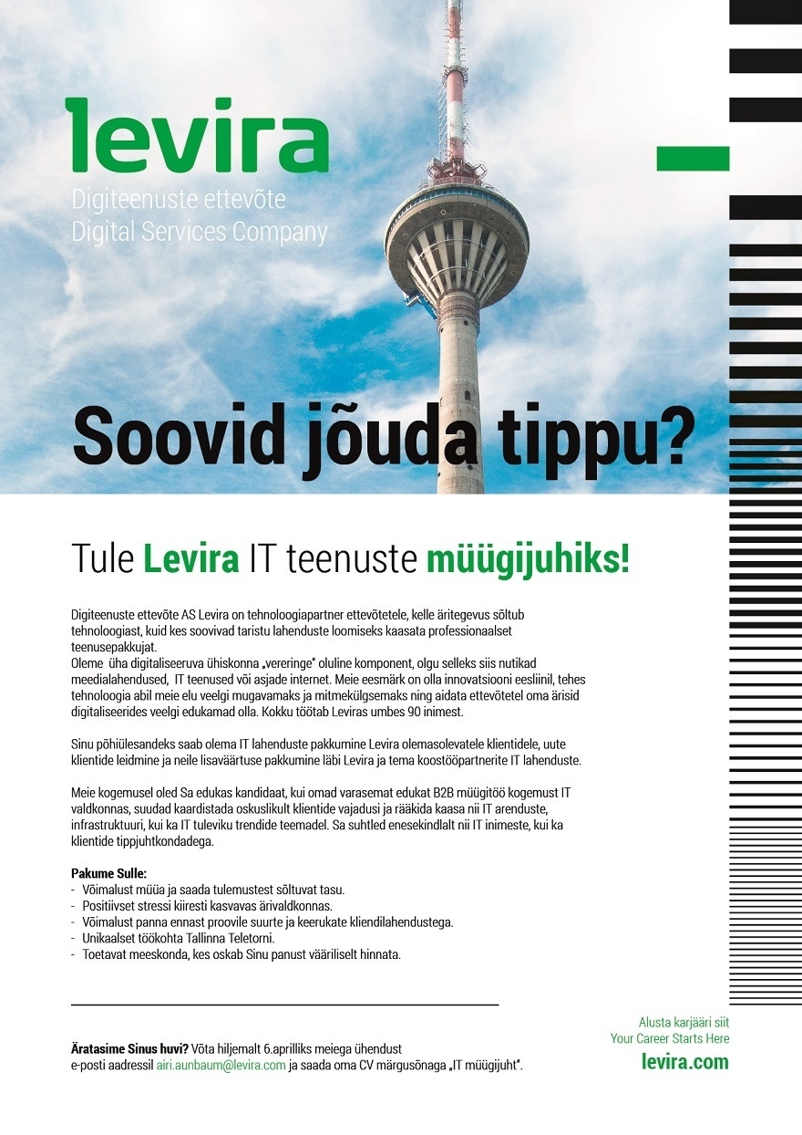 Levira AS IT teenuste müügijuht