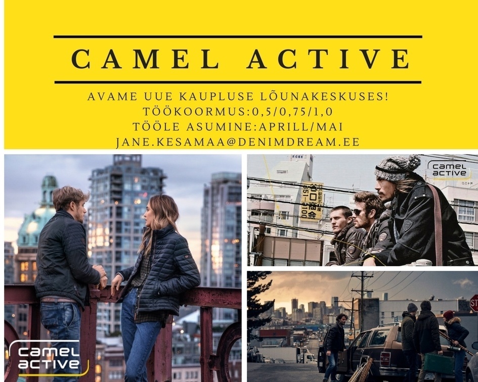 Põldma Kaubanduse AS Camel Active uus kauplus! Toetav meeskond, kvaliteetne keskkond, parimad kliendid! (Tartu)