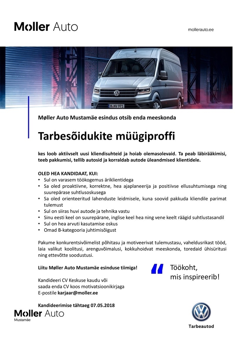 Møller Auto Tarbesõidukite müügiproff