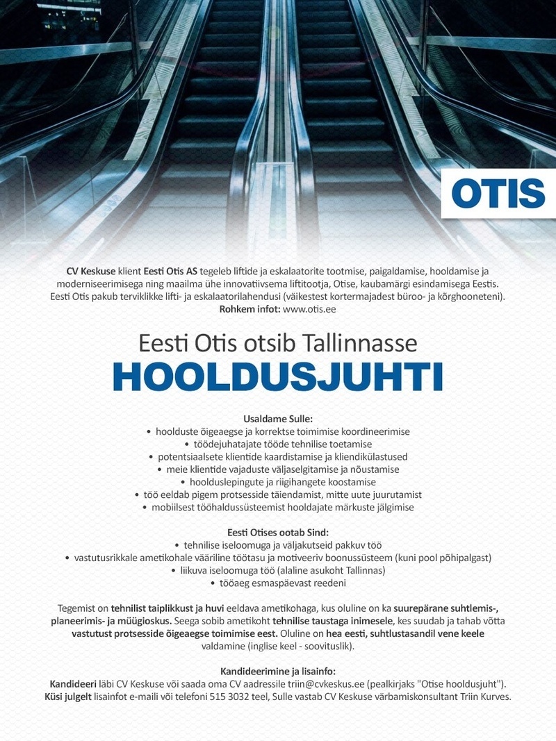 Eesti Otis AS Hooldusjuht (Eesti Otis AS)