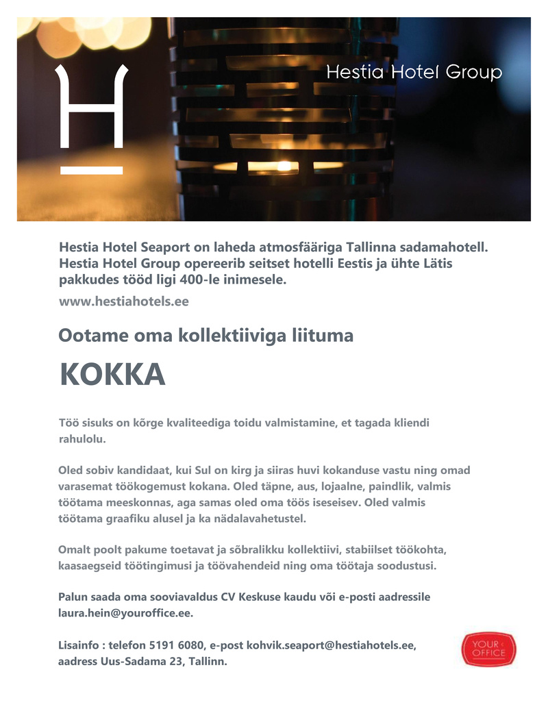 Hestia Hotel Seaport Kokk (Hestia Hotel Seaport)