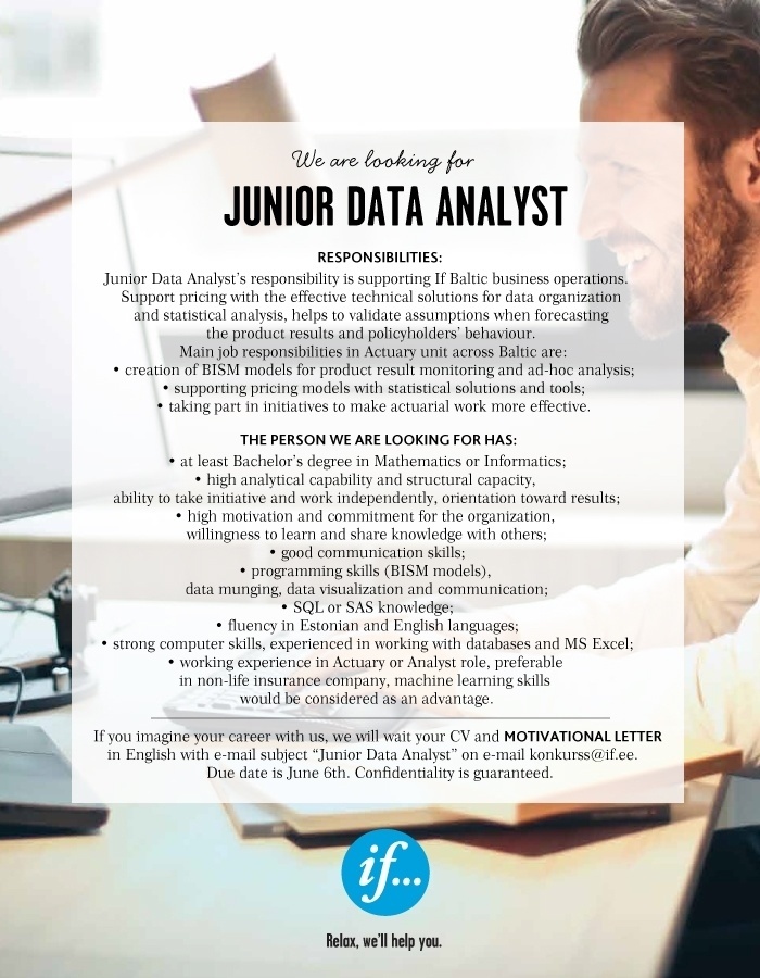 If P&C Insurance AS Junior Data Analyst