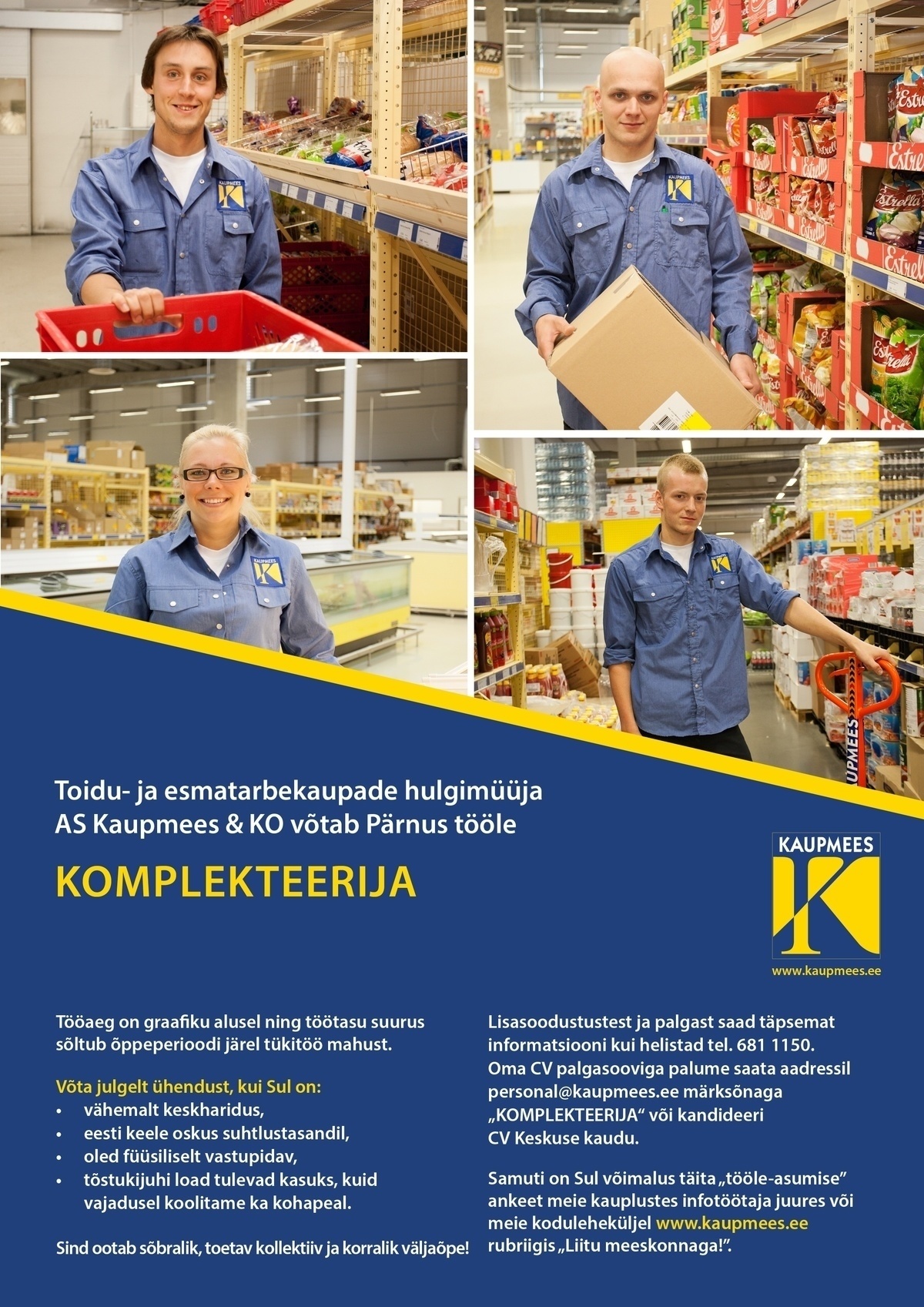 Kaupmees & Ko AS Komplekteerija suveks Pärnusse