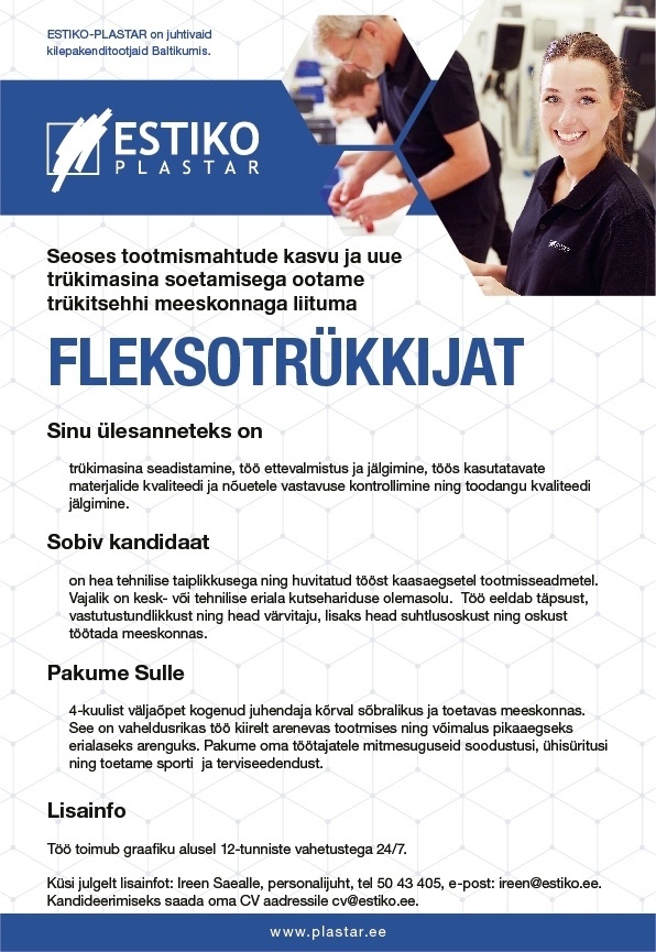 Estiko-Plastar AS Fleksotrükkija