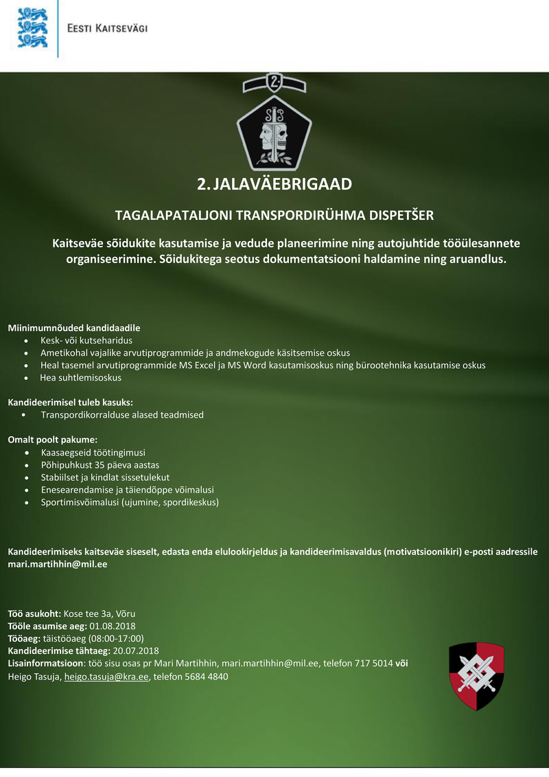 2. jalaväebrigaad DISPETŠER