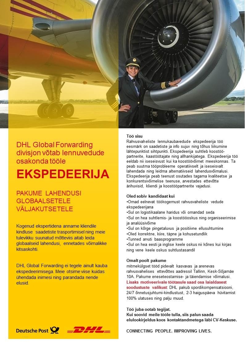 DHL Estonia AS Lennuvedude ekspedeerija