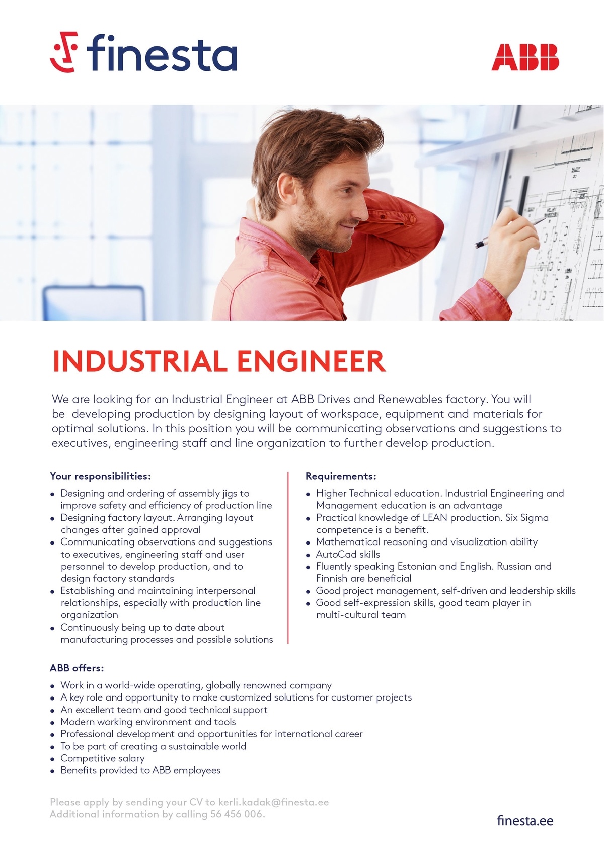 Finesta Baltic OÜ Industrial Engineer