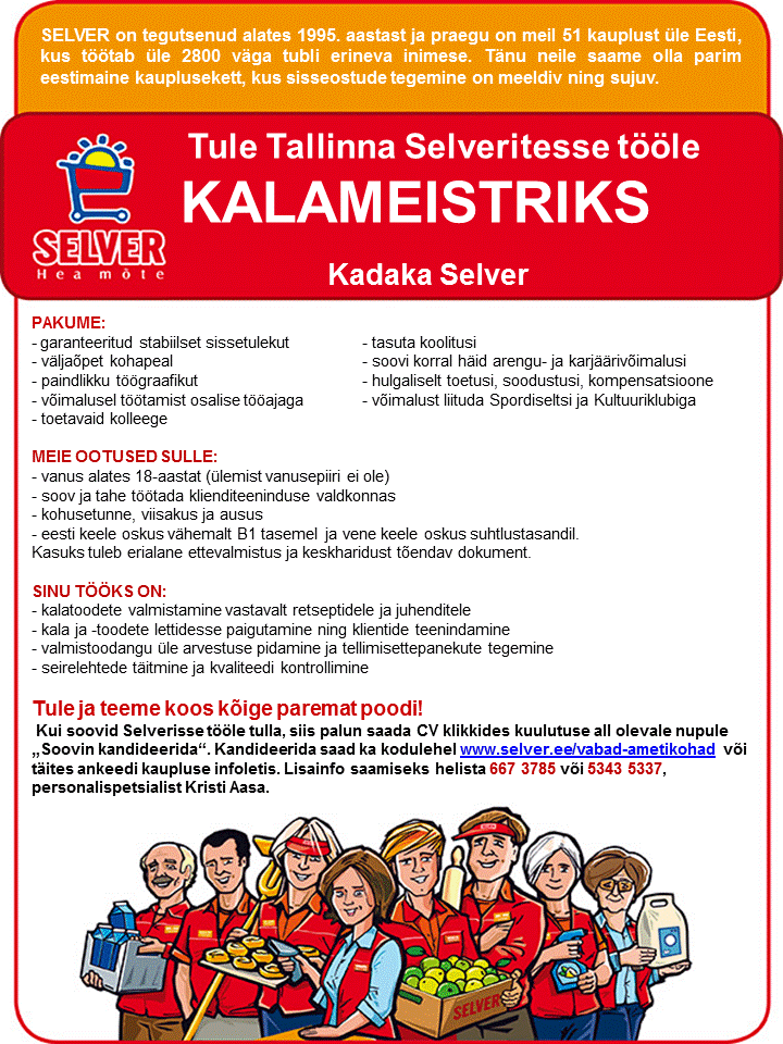Selver Kalameister Tallinna Selverites