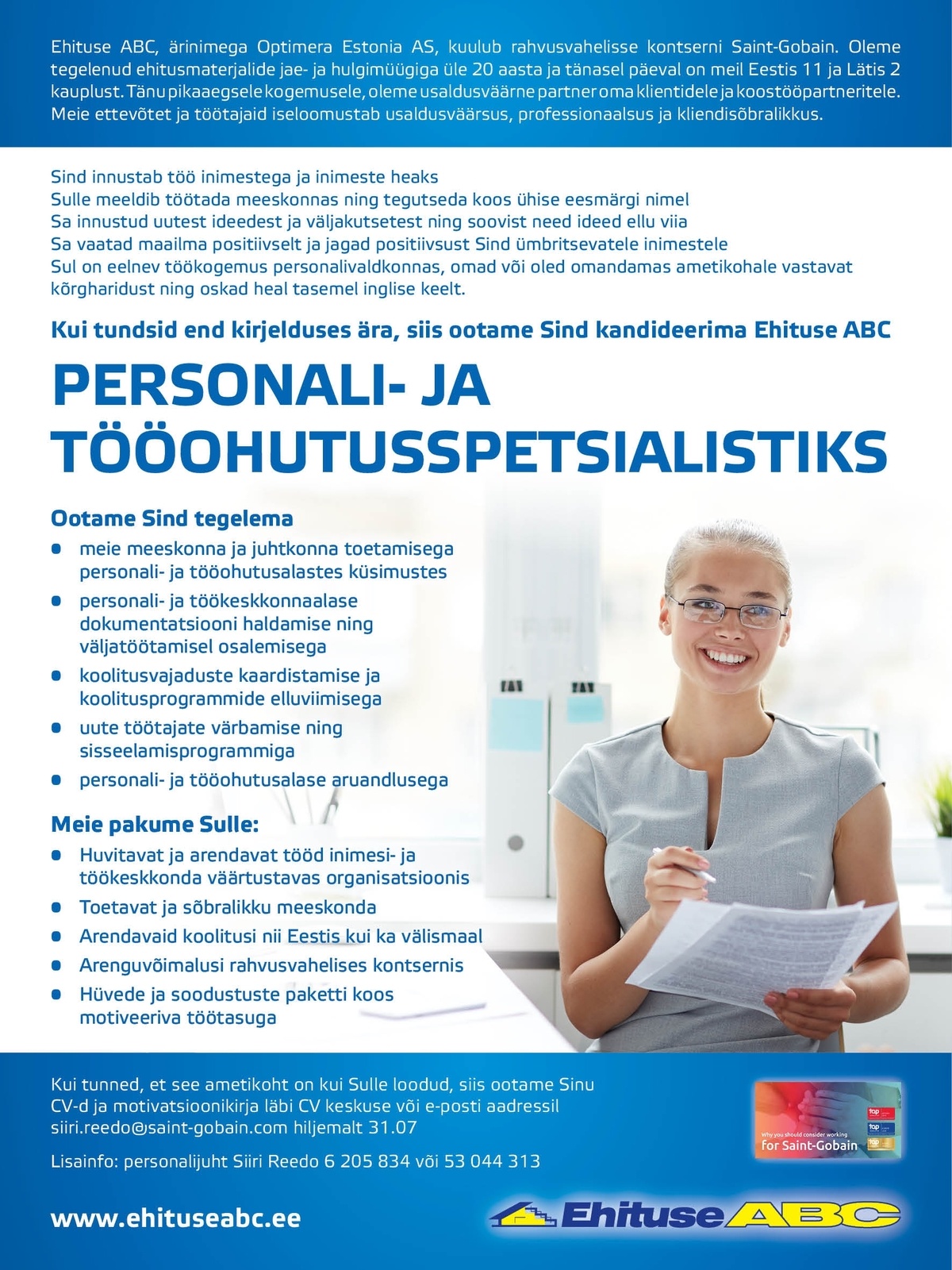 Optimera Estonia AS - Ehituse ABC Personali- ja tööohutusspetsialist