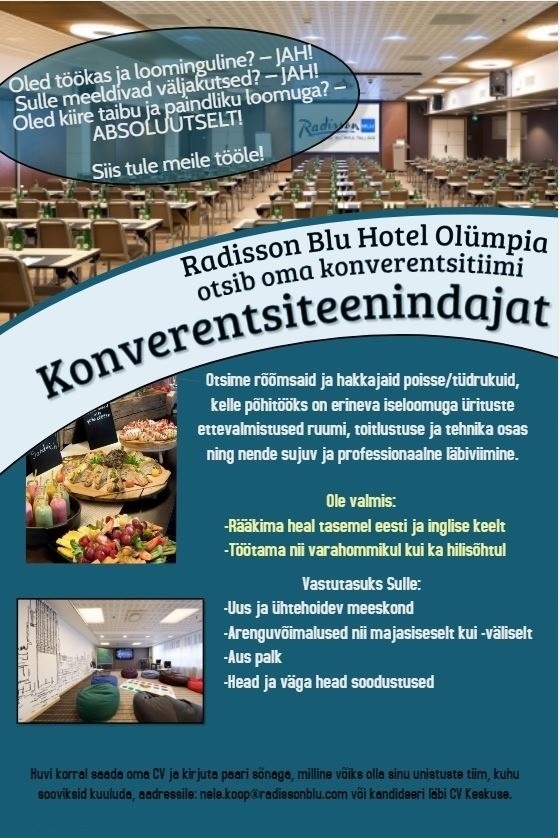 Radisson Blu Hotel Olümpia, Tallinn Konverentsiteenindaja