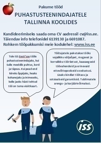 ISS Eesti AS Puhastusteenindaja Tallinna koolides