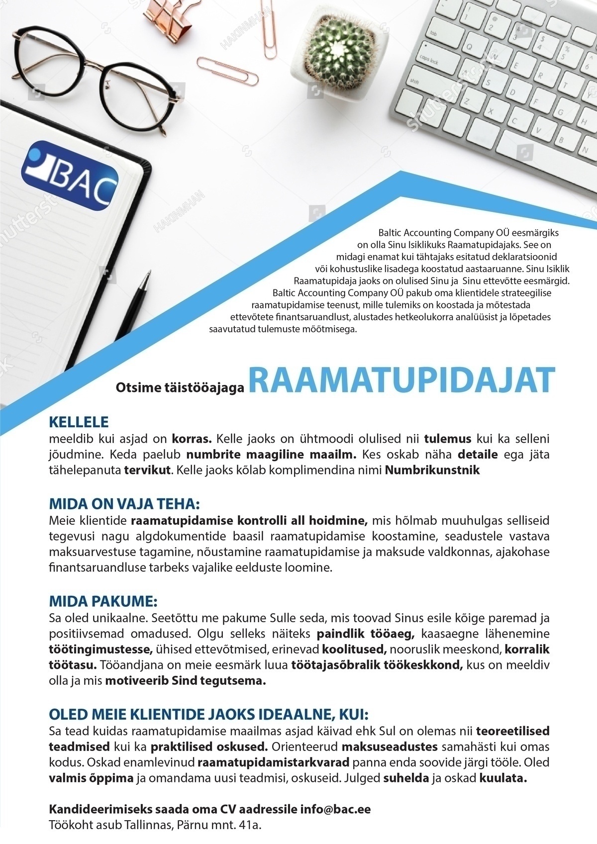 Baltic Accounting Company OÜ Raamatupidaja