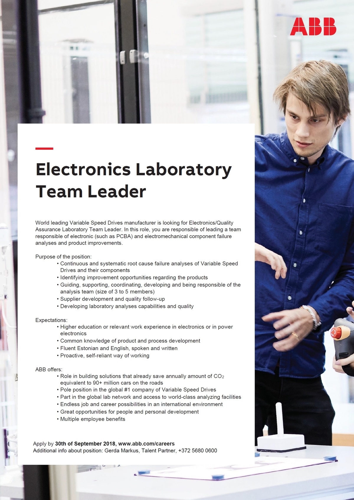 ABB AS Electronics Laboratory Team Leader