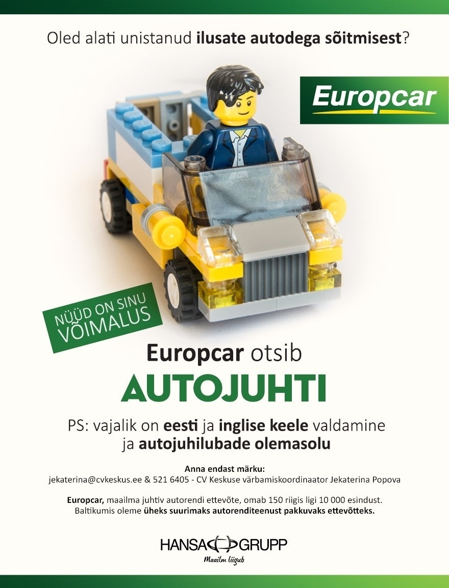HANSA GRUPP OÜ Autojuht (Europcar)