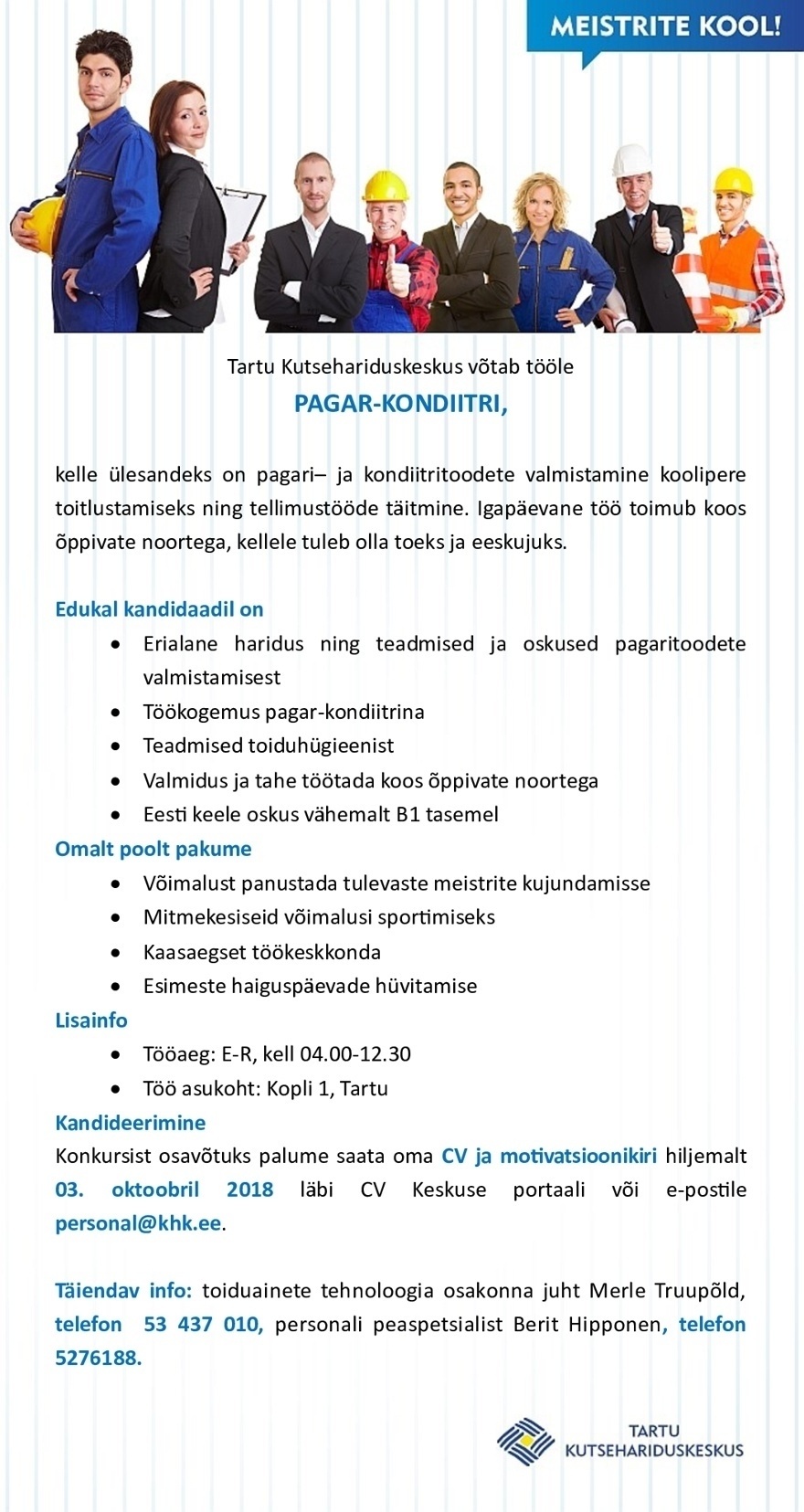 Tartu Kutsehariduskeskus Pagar-kondiiter