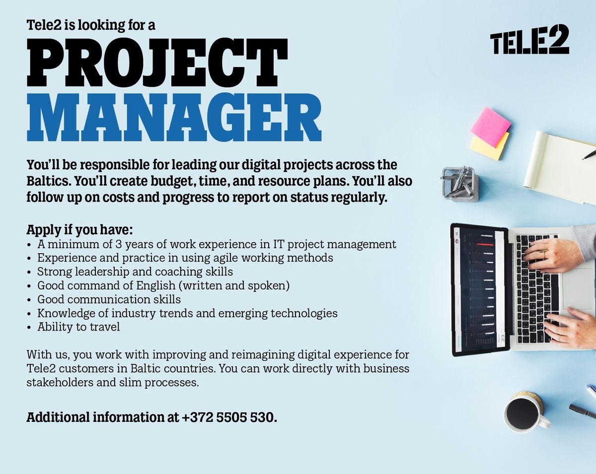 Tele2 Eesti AS Project Manager
