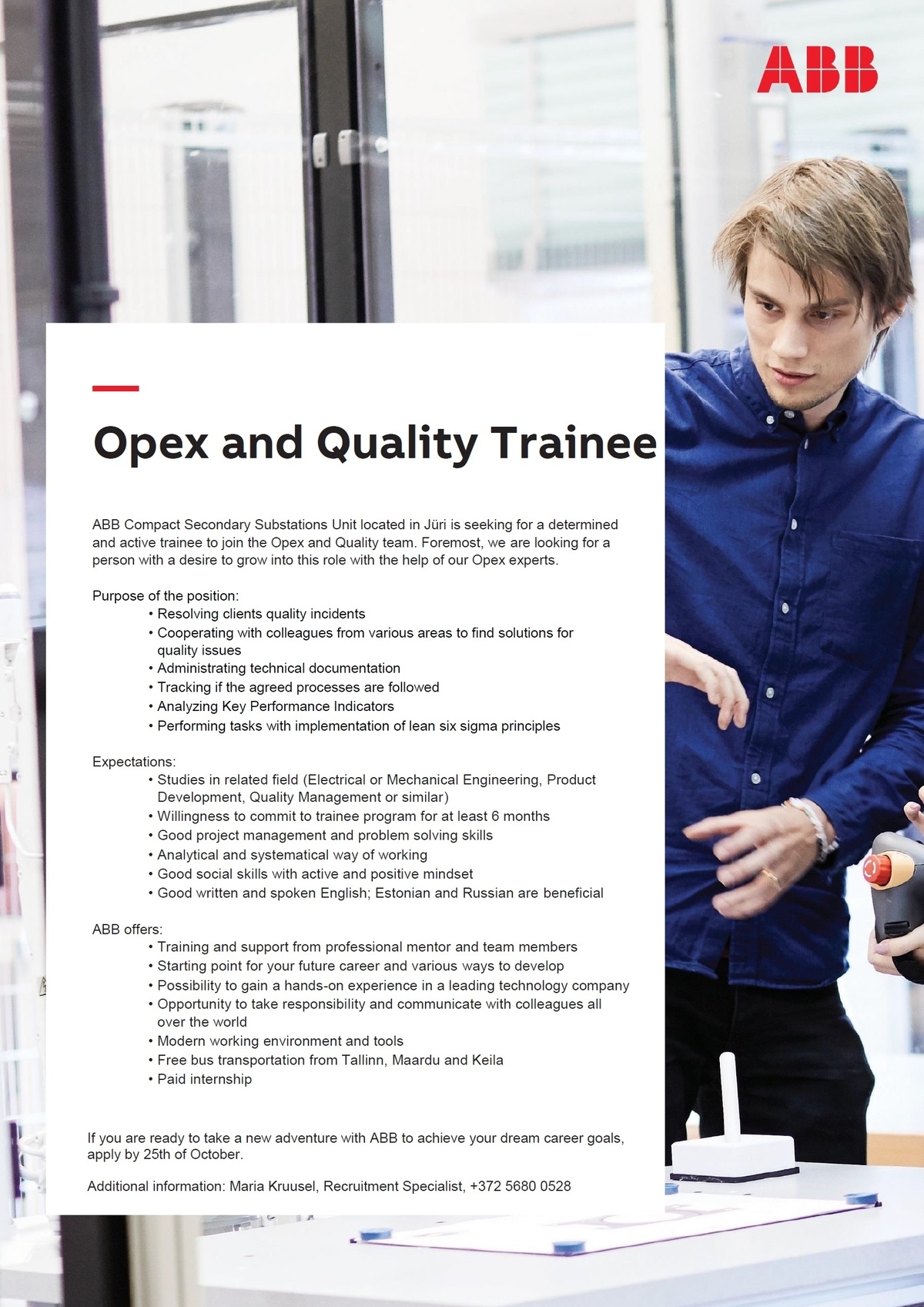 ABB AS Opex and Quality Trainee