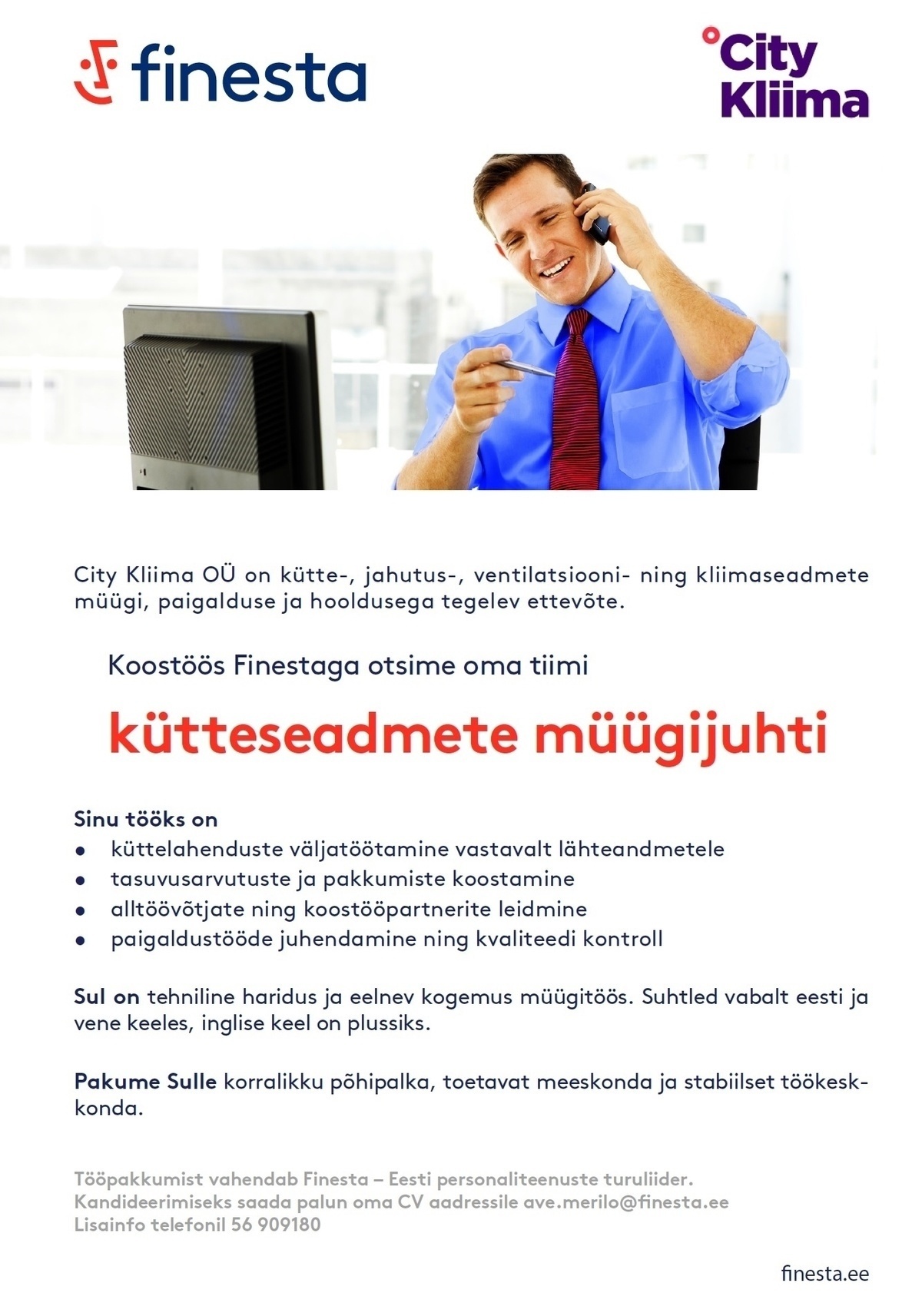 Finesta Baltic OÜ Müügijuht