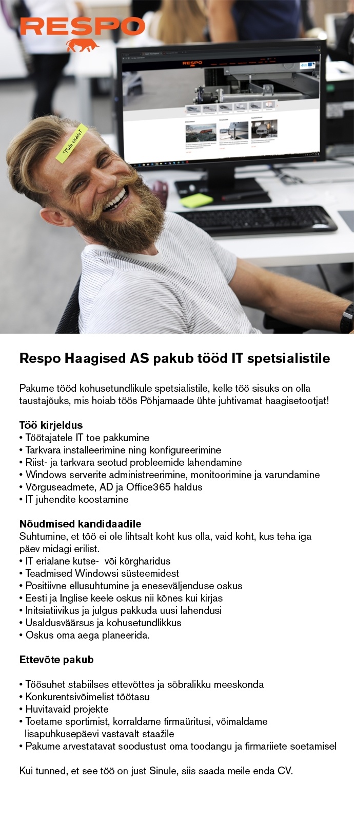 Respo Haagised AS IT-spetsialist