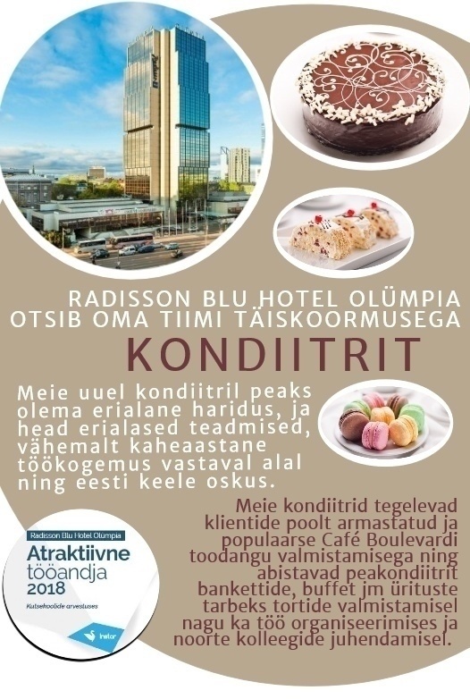 Radisson Blu Hotel Olümpia / Hotell Olümpia AS Kondiiter