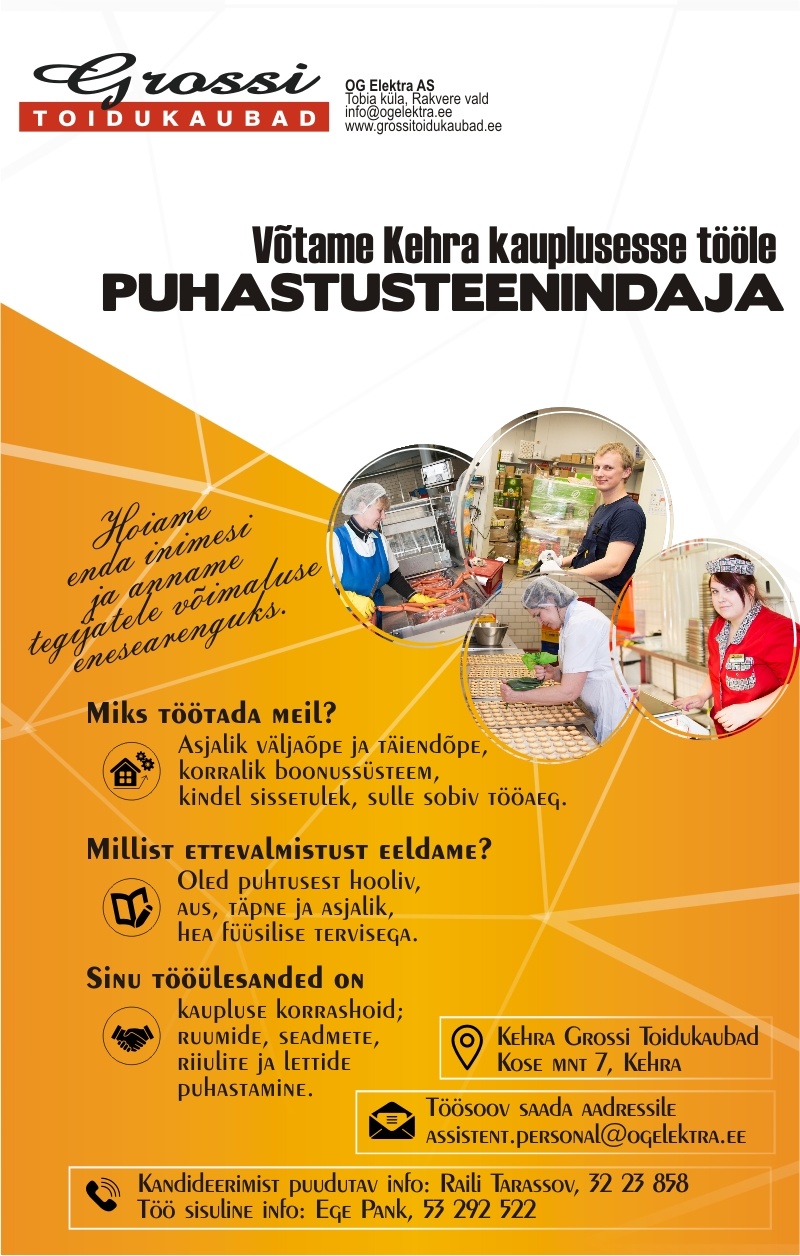 OG Elektra AS Puhastusteenindaja (Kehra)